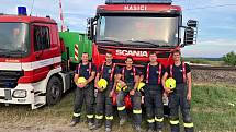 Táborští hasiči pomáhali na Hodonínsku.