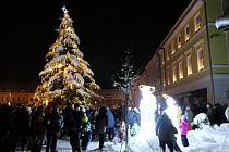 Rozsvěcení vánočního stromu v Soběslavi.