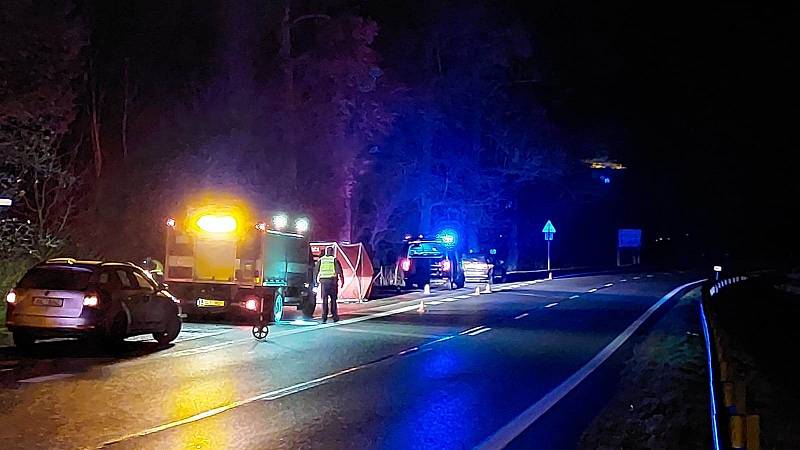 24. listopadu v nočních hodinách, kolem půl jedenácté, mělo auto na silnici I/22 mezi Strakonicemi a Katovicemi srazit chodce.