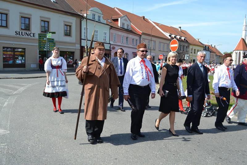 Oslava výročí župy Boleslava Jablonského v Soběslavi. 