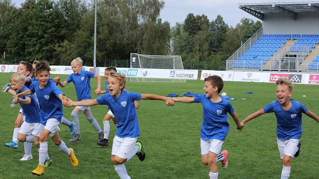 Hráči FC MAS Táborsko kategorie U10.