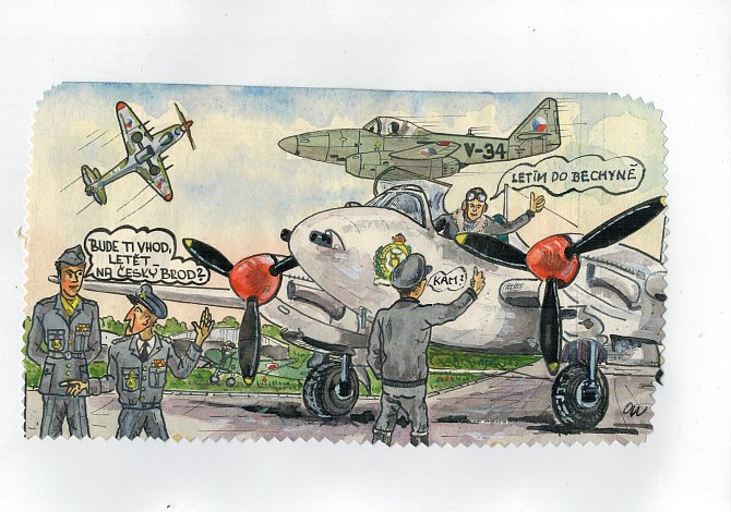 Galerie Záliv v bechyňských lázních láká na letecký komiks.
