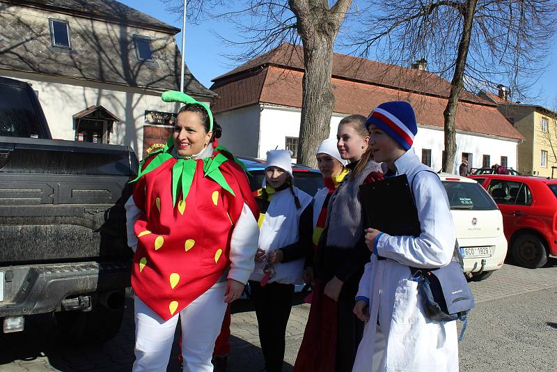 Maškary v sobotu odpoledne prošly Chýnovem.