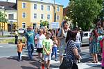 Chýnovští blokovali průjezd aut městem. Protestovali tak proti zdržení stavby obchvatu.