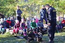 Městská policie Tábor a její říjnové návštěvy ve školkách.