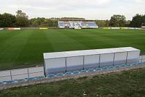 Fotbalový stadion v Kvapilově ulici v Táboře.