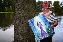 Malovat začala Tatjana Medková před pěti lety a už má za sebou první samostatnou výstavu.