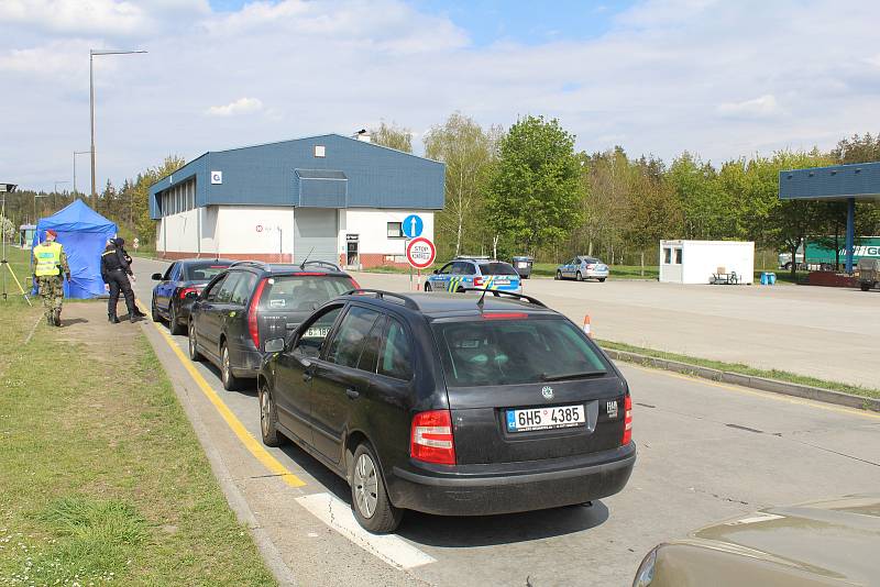 Na hraničním přechodu v Rozvadově.