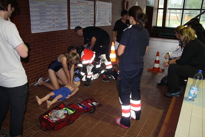 Prověřovací cvičení záchranářů Plzeňského kraje se konalo v Tachově. 