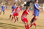 Jarní premiéra diviznímu mužstvu FK Tachov na domácím trávníku skončila nerozhodně 1:1. 