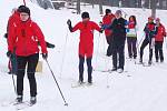 Ve Ski areálu Přimda se běžel lyžařský závod na 15 kilometrů klasickým způsobem.