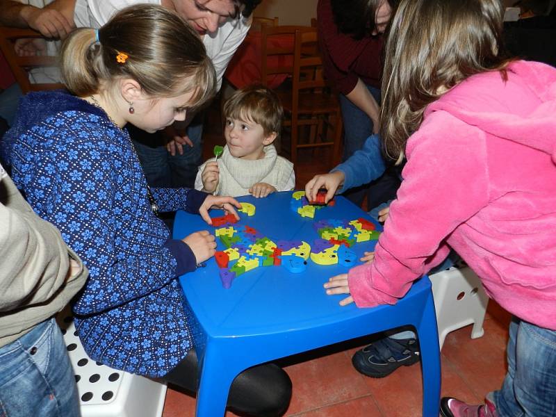 Dětská párty se konala ve Starém Sedle. 