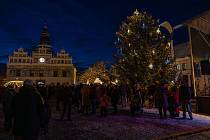 Rozsvěcení vánoční stromu ve Stříbře.
