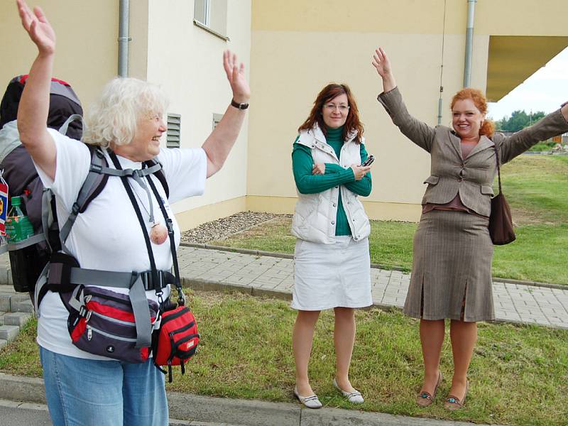 Hana Ulrichová se loučí při odchodu z Kladrub.