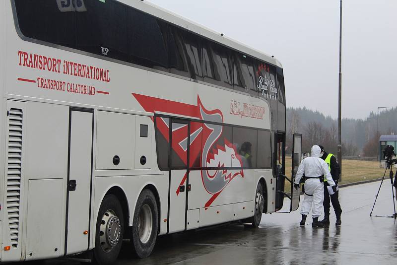 Protiepidemiologické opatření na hraničním přechodu v Rozvadově