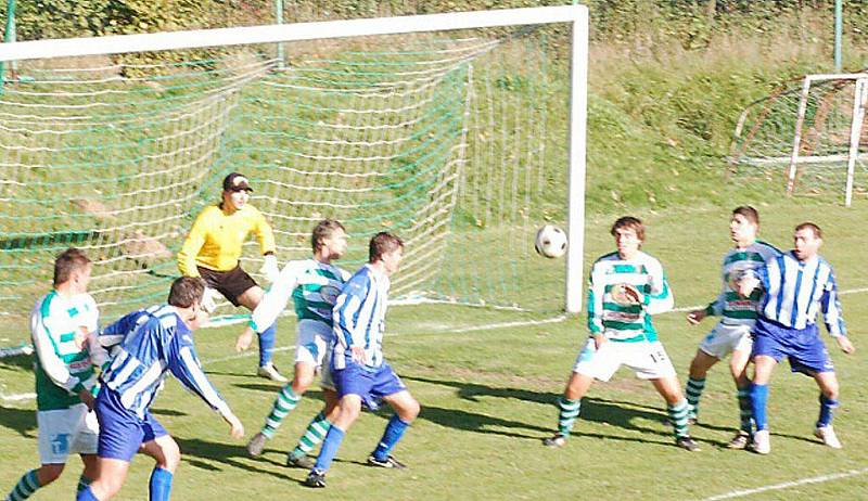 Fotbal–1.A třída: Mužstvo T. Přimda porazilo na domácím trávníku S. Blovice 3:0 