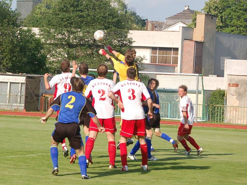 Přebor Plzeňského kraje: Fotbalový klub Tachov – TJ Klatovy B 10:0 (4:0) 