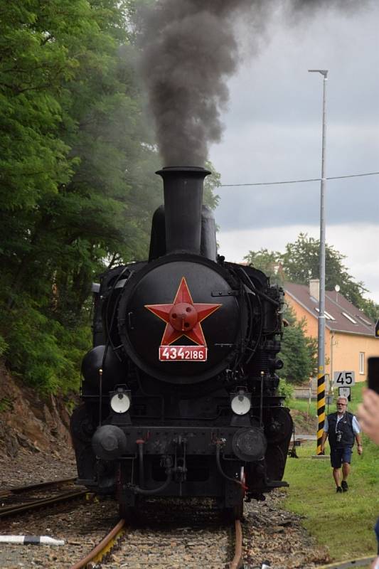 Při oslavách byla v Cebivi k vidění i modelová železnice.