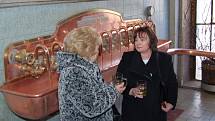 Z návštěvy první dámy Ivany Zemanové v rodinném pivovaru Chodovar v Chodové Plané.