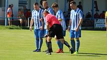 FK Staňkov (modrobílé dresy) - Baník Stříbro 0:7 (0:2)