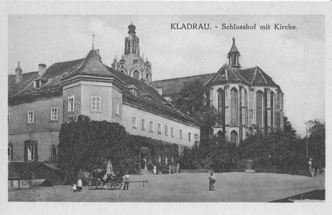 Staré pohlednice přibližují nádheru města Kladruby.