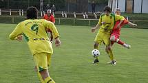 Fotbalové utkání  S. Blovice – B. Stříbro 1:1.