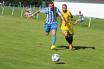 FK Staňkov (modrobílé dresy) - Baník Stříbro 0:7 (0:2)