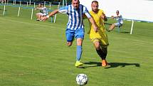 FK Staňkov (modrobílé dresy) - Baník Stříbro 0:7 (0:2)