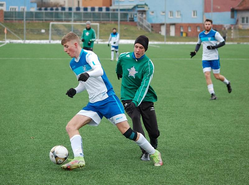 Zimní příprava: Hvězda Cheb - FK Tachov (zelení) 3:4.