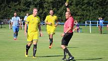 FK Staňkov (modrobílé dresy) - Baník Stříbro 0:7 (0:2)