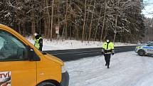 Mezi Tachovskem a Chebskem stojí na některých komunikacích policejní hlídky.