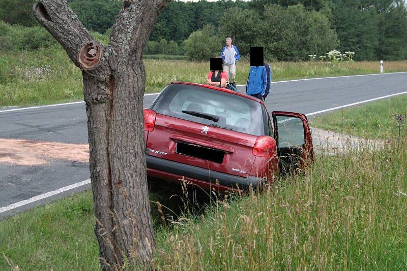 U Chodové Plané na Tachovsku se v pátek odpoledne srazily dva osobáky