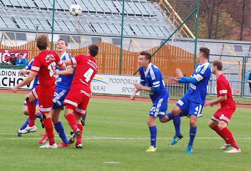 Mužstvo FK Tachov prohrálo ve čtrnáctém kole ČFL s Kolínem 0:1.