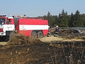 POŽÁR TRÁVY, který hasiči likvidovali v neděli dopoledne v Lomničce, se obešel beze škody. Jen za víkend vyjížděli hasiči na Tachovsku ke třem podobným událostem.