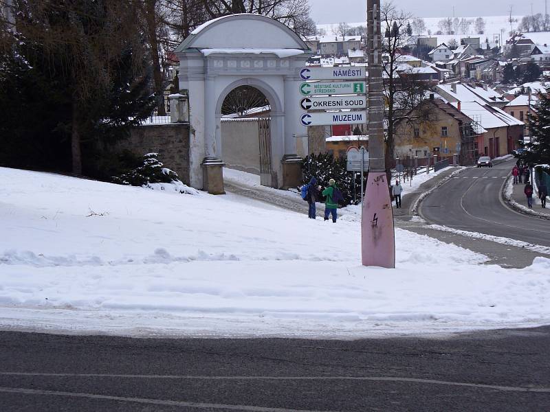 Tachov. Západní městská brána.