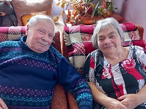 Šedesát let žijí ve šťastném manželství Květoslava a Stanislav Vithausovi.