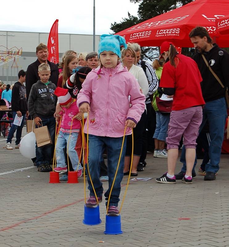 Parkoviště průmyslové zóny patřilo v sobotu dětem