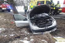 U Halže na Tachovsku havarovalo auto, pět zraněných.