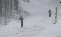 Na sníh vyrazili první běžkaři, do Českého lesa se vrátila zima