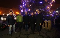 Slavnostní rozsvícení vánočního stromu v Tachově v roce 2022.