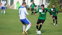 ZD Meclov (v zeleném) - Baník Stříbro (v bílém) 4:0.