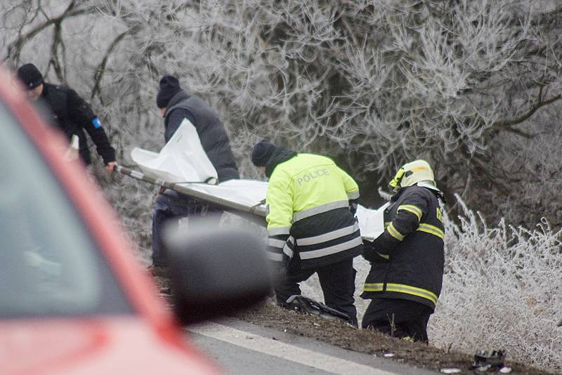 Čelní střet s kamionem posádka osobního automobilu nepřežila.