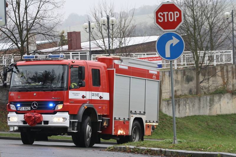 Cvičení složek IZS v Tachově.