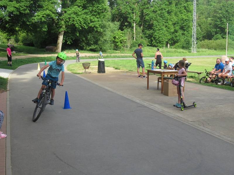 První závody na inline dráze v Kladrubech.