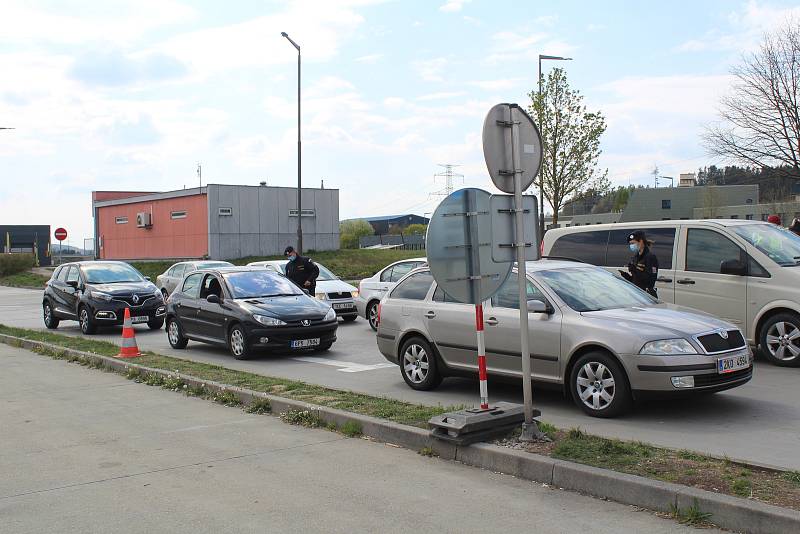 Na hraničním přechodu v Rozvadově.