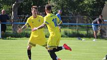 FK Staňkov (modrobílé dresy) - Baník Stříbro 0:7 (0:2)