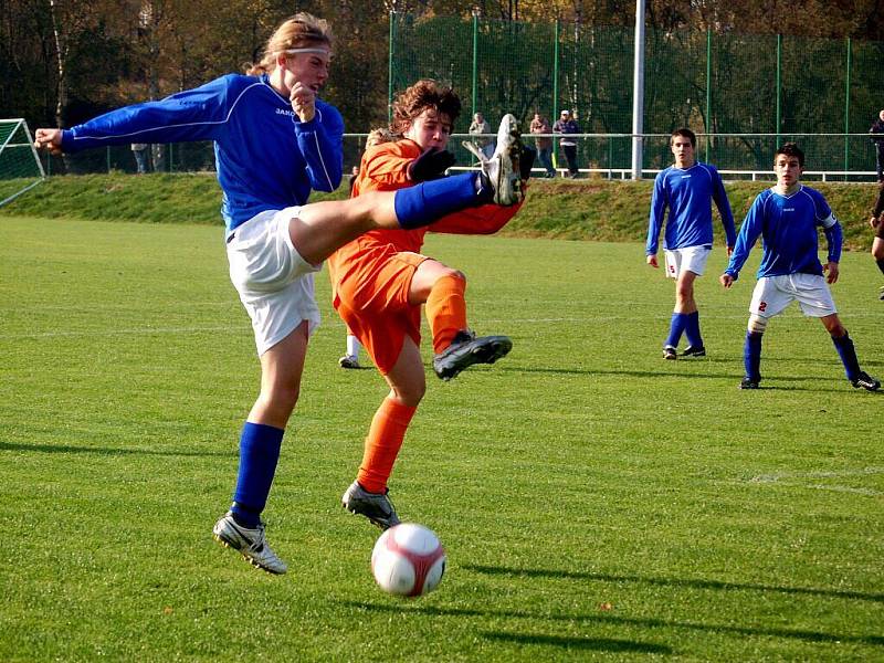 Fotbal – divize starších žáků: FK Tachov – Slavoj Praha Podolí 2:0 