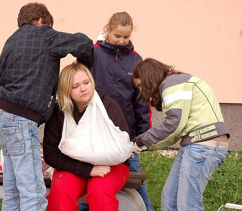 Soutěž hlídek mladých zdravotníků se konala v Tachově.