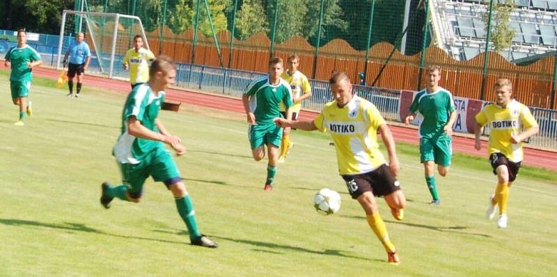 Přípravný fotbal: V Tachově hrála třetiligová J. Domažlice a neudržela tříbrankový náskok.