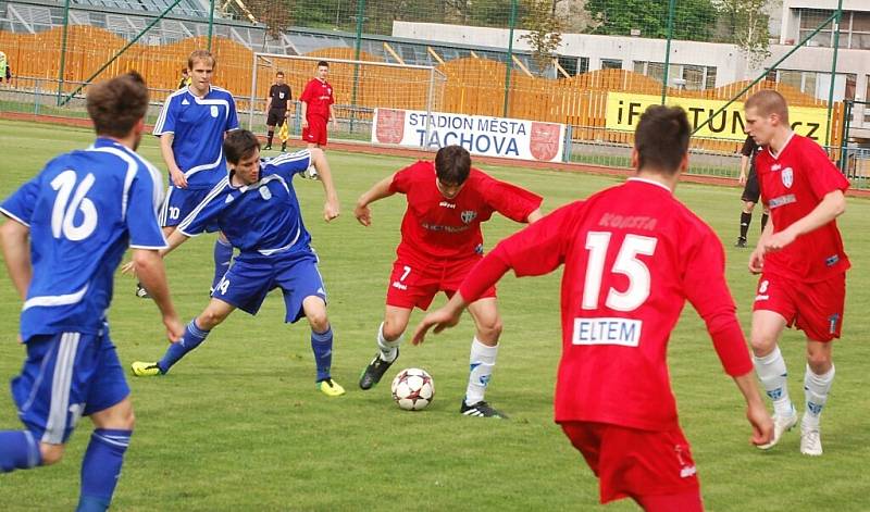 Fotbal-divize: Aktuálně třetí tým tabulky, FK Tachov, deklasoval doma Zličín 6:0